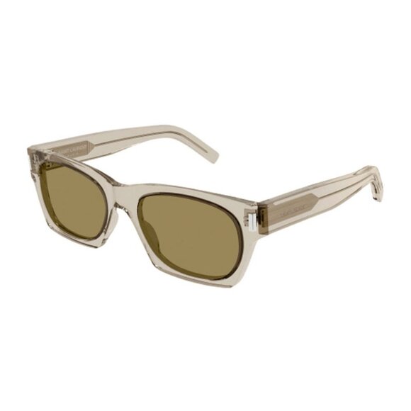 NEW SAINT LAURENT SL402 018 UNISEX SUNGLASSES BEIGE SQUARE SL 402 018 EYEWEAR - Picture 1 of 3